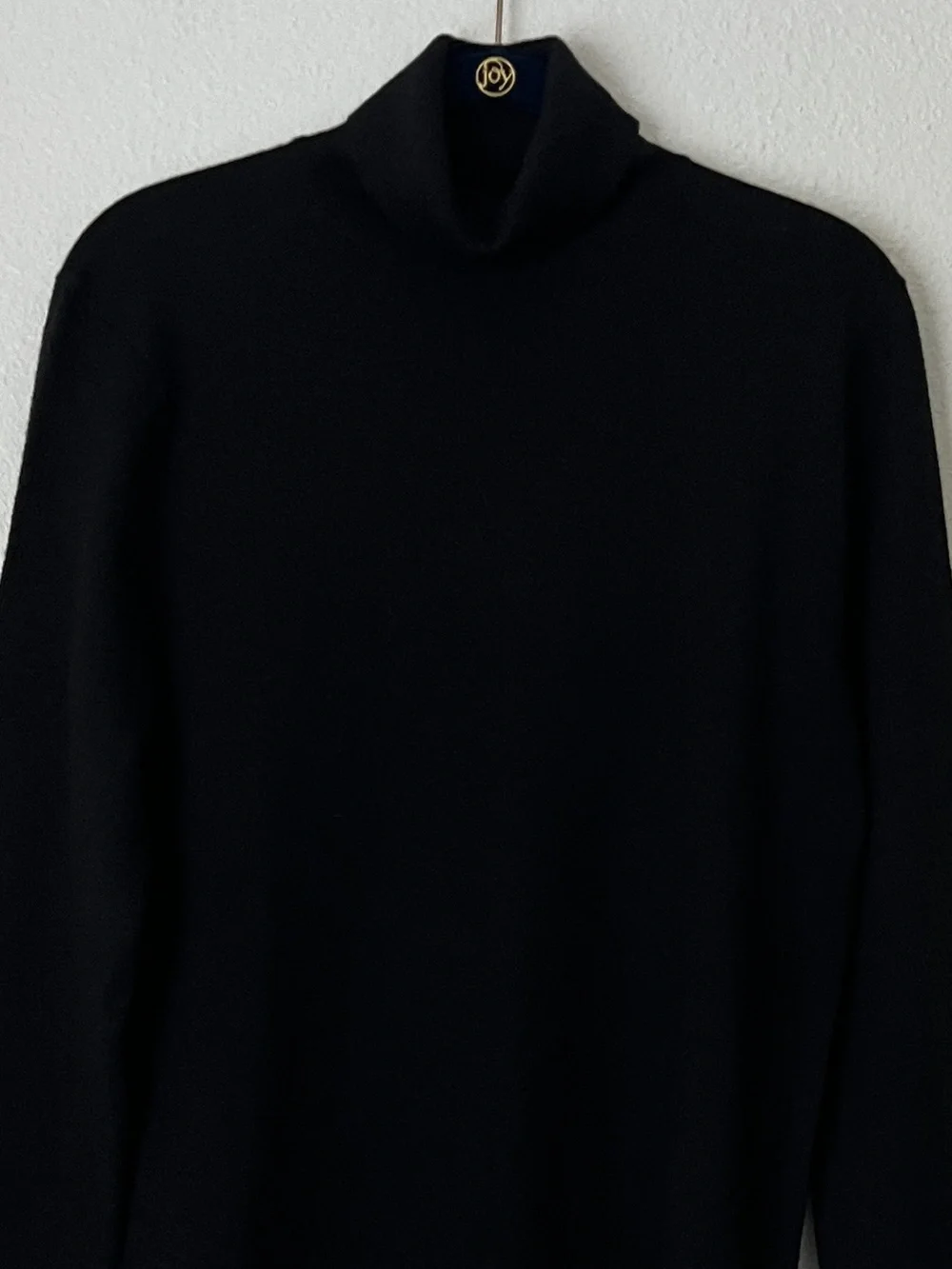 Banana Republic Men S Black Italian Merino Wool Turtleneck Sweater Baruffa Yarn